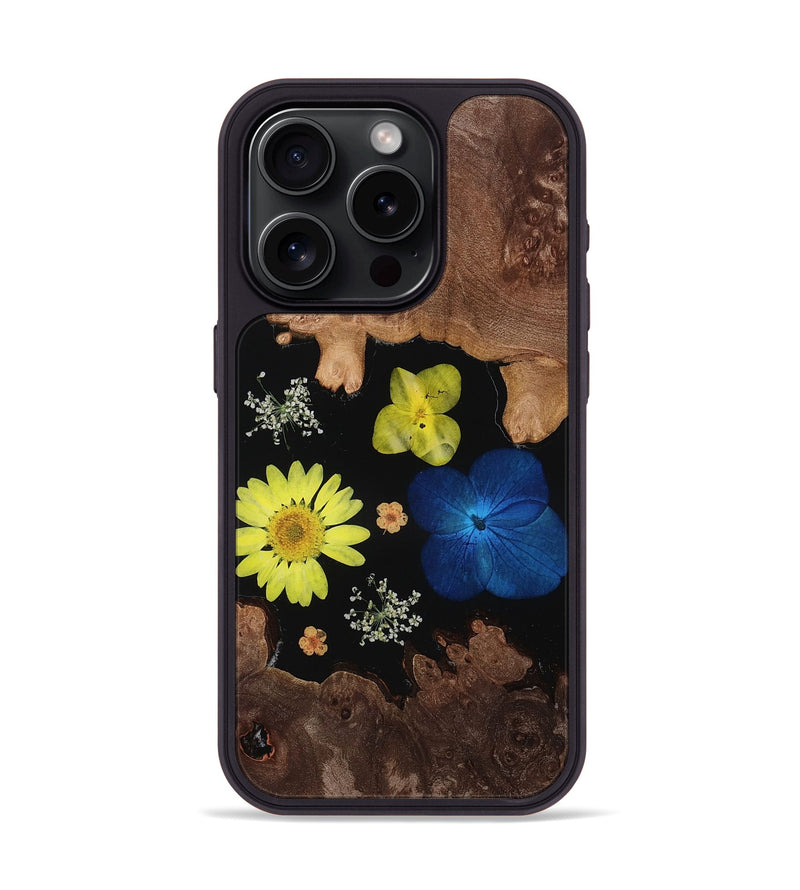 iPhone 15 Pro Wood Phone Case - Shelton (Bloom, 765444)