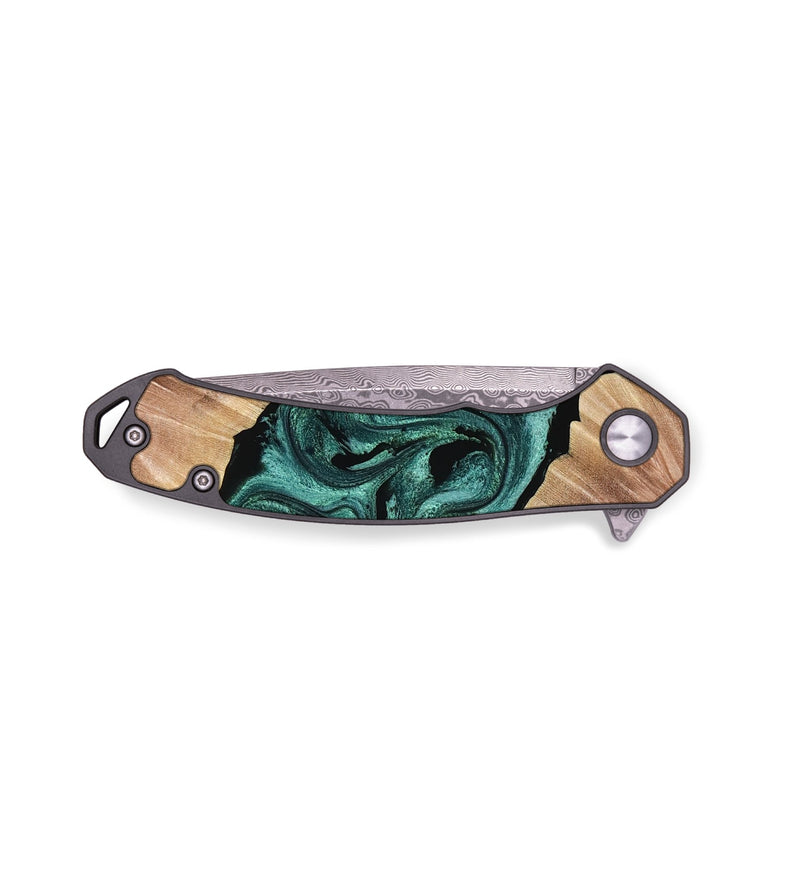 EDC Wood Pocket Knife - Samira (Green, 765535)
