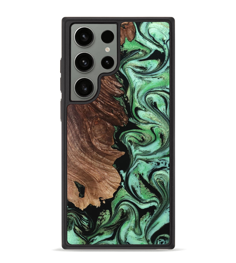 Galaxy S23 Ultra Wood Phone Case - Geri (Green, 765537)