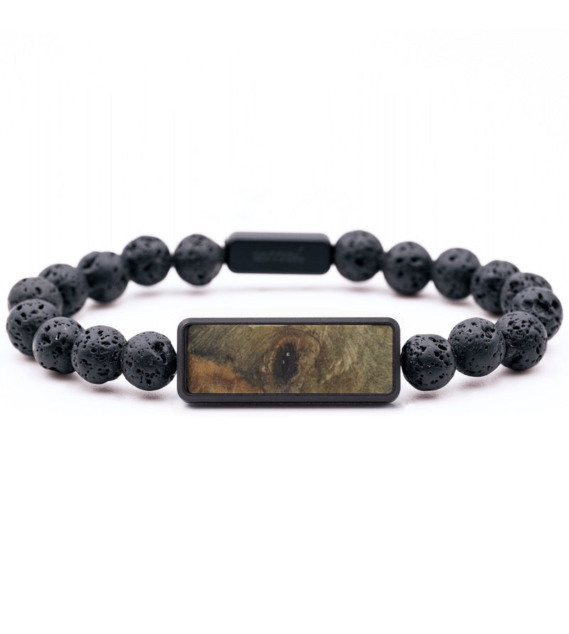 Lava Bead Wood Bracelet - Raelynn (Wood Burl, 765906)