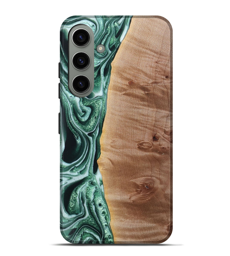 Galaxy S24 Plus Wood Live Edge Phone Case - Grace (Green, 766059)