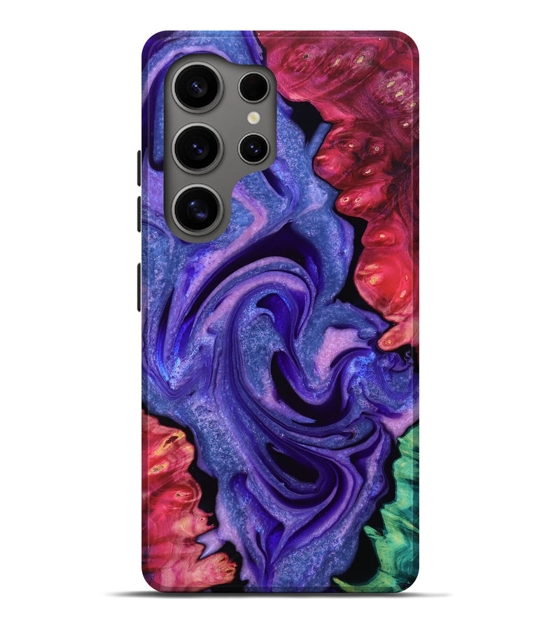 Galaxy S25 Ultra Wood Live Edge Phone Case - Aryanna (Purple, 766148)
