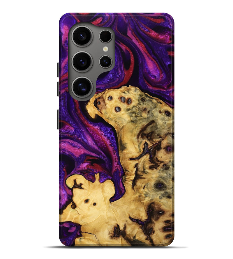 Galaxy S25 Ultra Wood Live Edge Phone Case - Aleta (Purple, 766161)