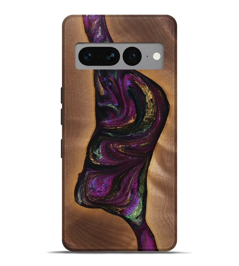 Pixel 7 Pro Wood Live Edge Phone Case - Easton (Purple, 766166)
