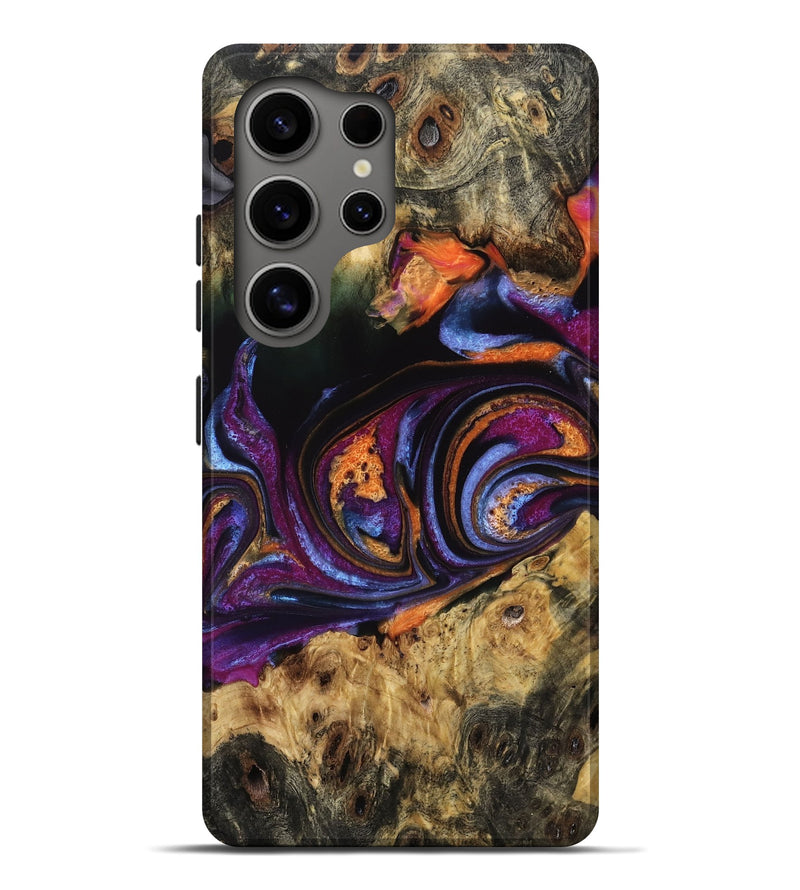 Galaxy S25 Ultra Wood Live Edge Phone Case - Myah (Purple, 766175)