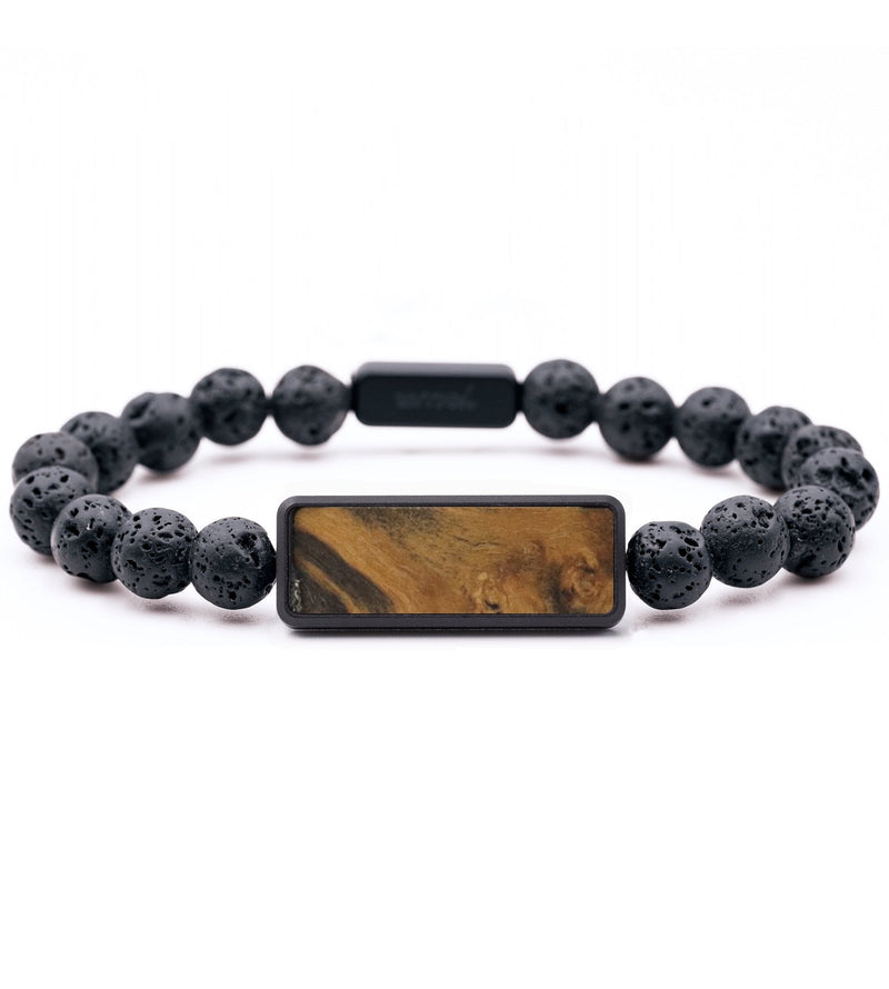 Lava Bead Wood Bracelet - Camden (Wood Burl, 766554)