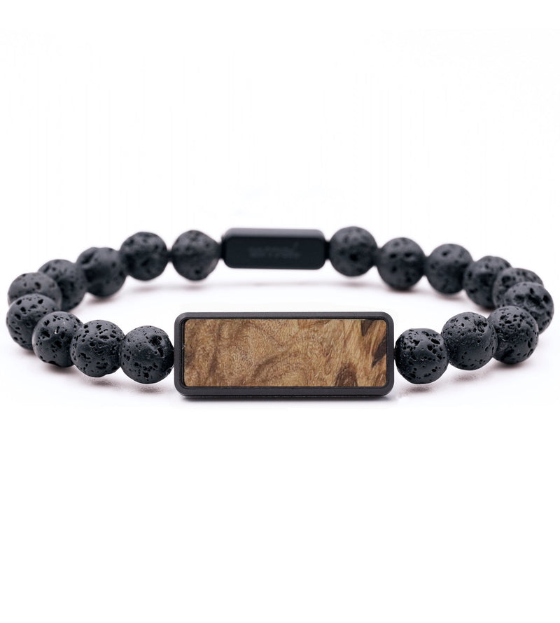Lava Bead Wood Bracelet - Dora (Wood Burl, 766597)