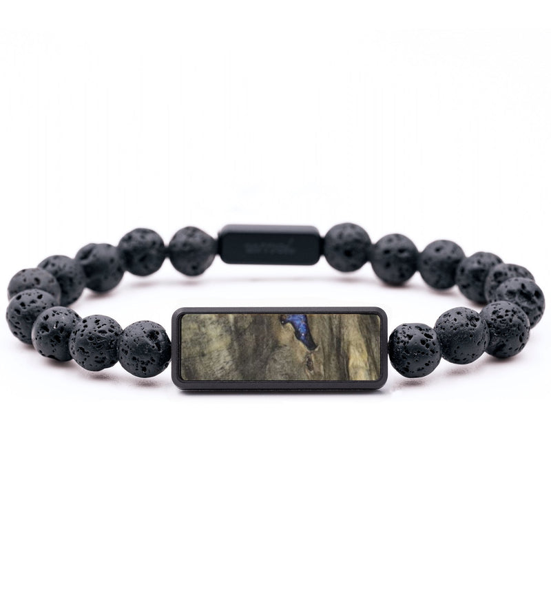 Lava Bead Wood Bracelet - Tina (Wood Burl, 766602)