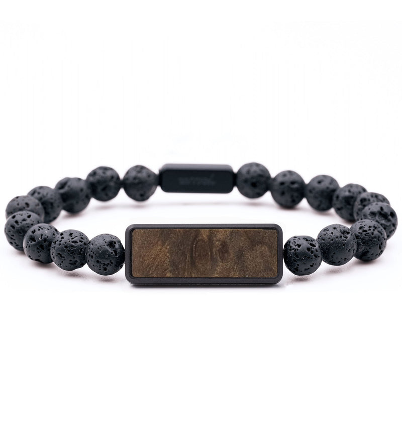 Lava Bead Wood Bracelet - Abram (Wood Burl, 766606)