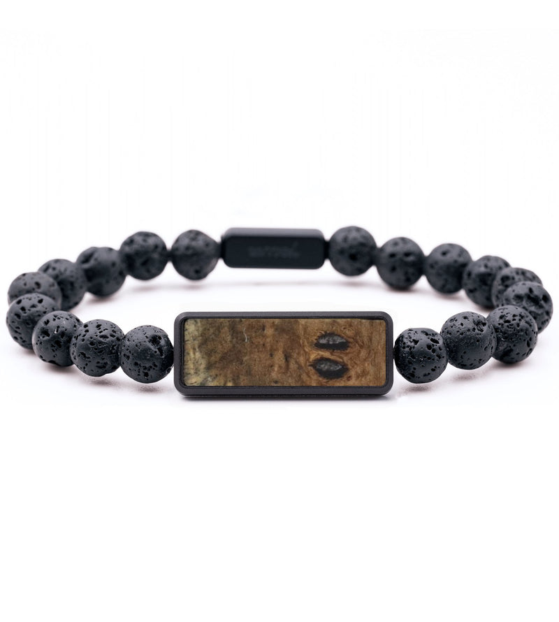 Lava Bead Wood Bracelet - Penelope (Wood Burl, 766613)