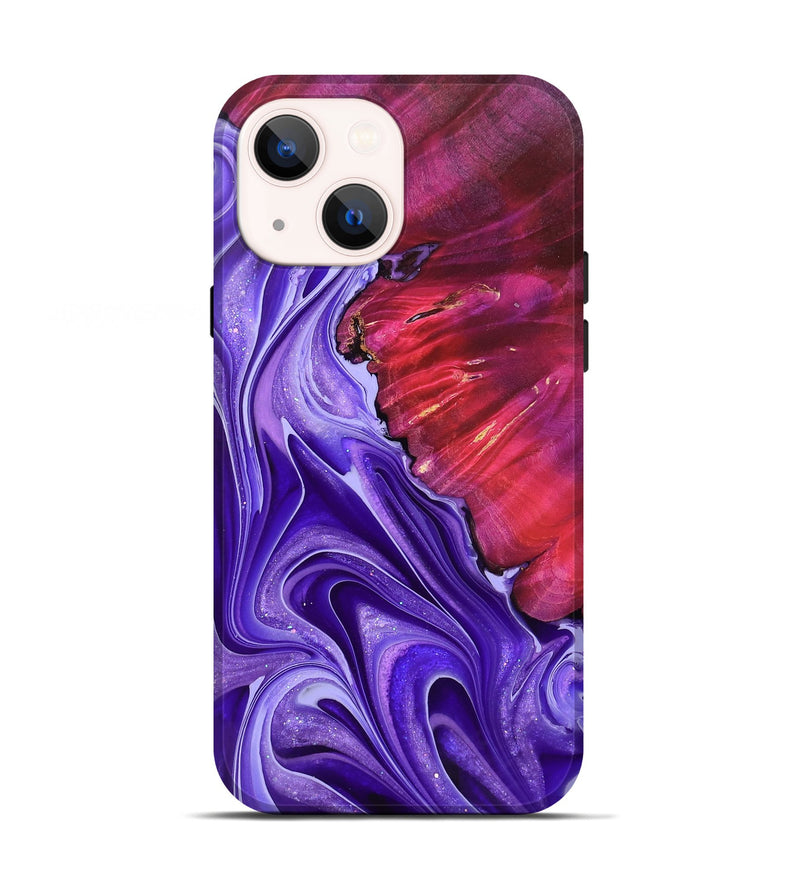 iPhone 13 Wood Live Edge Phone Case - Shemar (Purple, 766666)