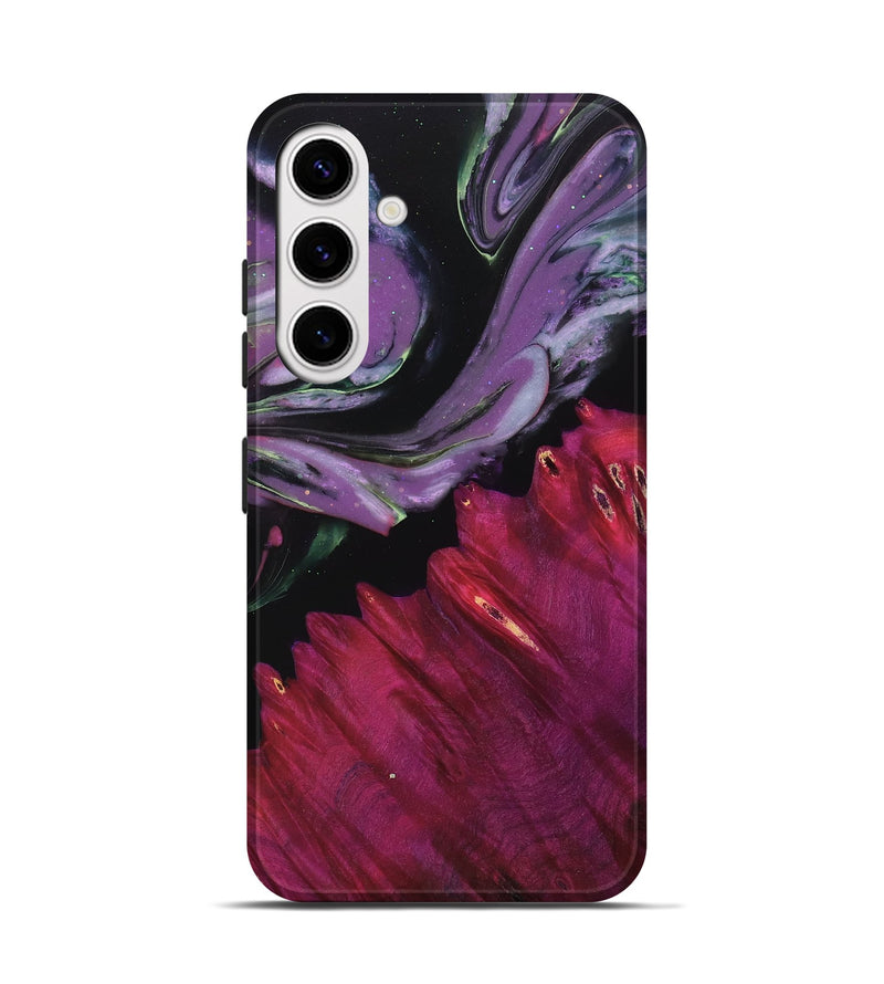 Galaxy S25 Wood Live Edge Phone Case - Will (Purple, 766790)