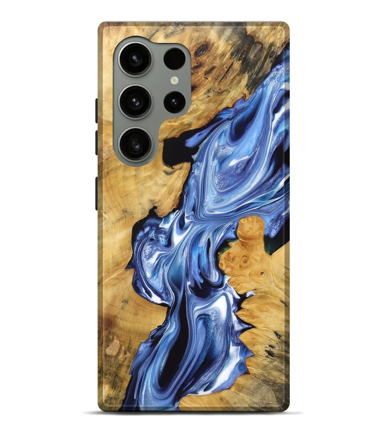 Galaxy S24 Ultra Wood Live Edge Phone Case - Briggs (Blue, 766794)