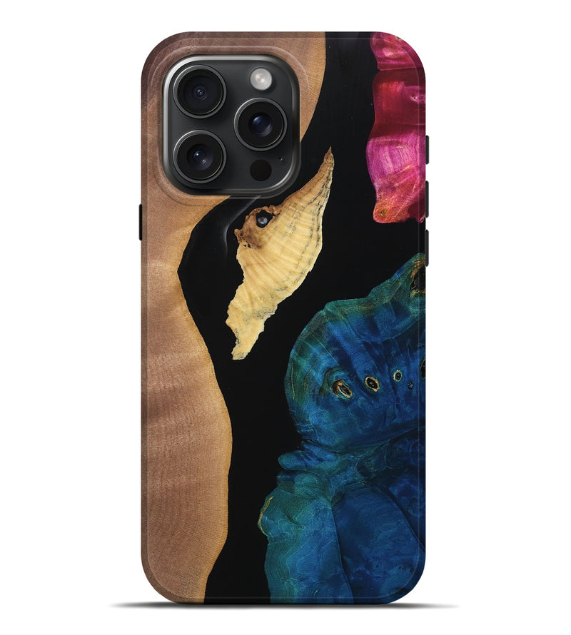 iPhone 16 Pro Max Wood Live Edge Phone Case - Rhonda (Wood Burl, 766818)