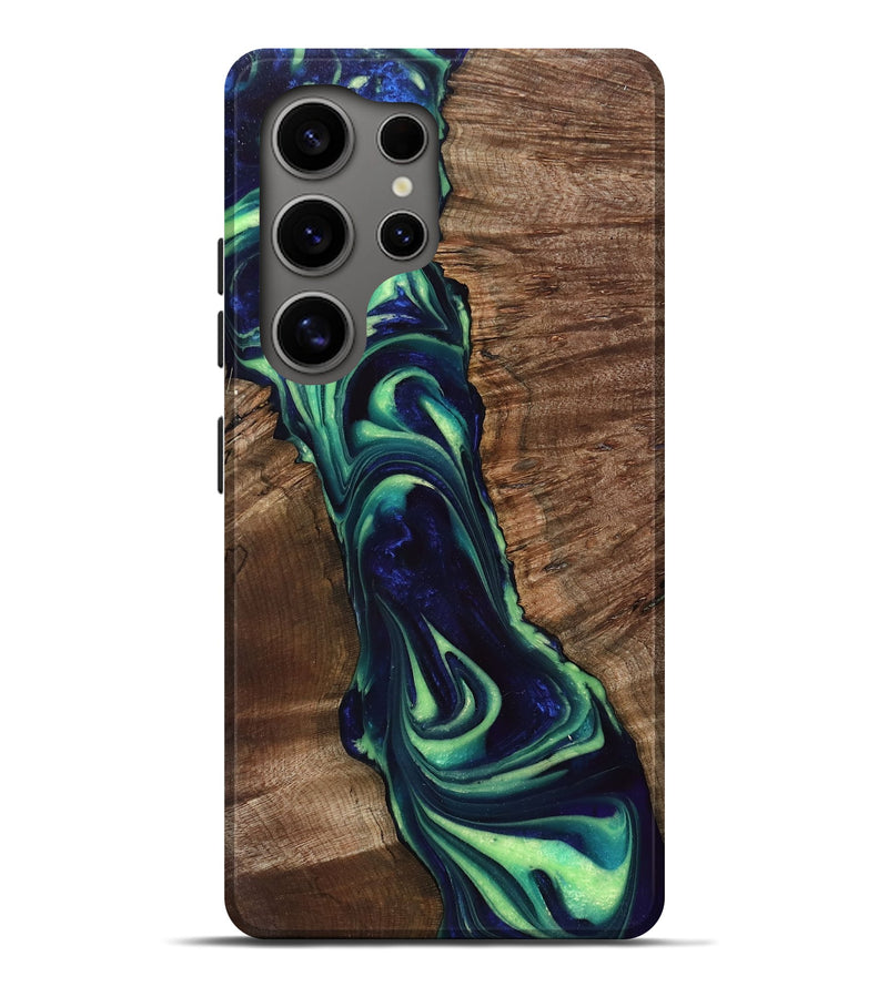 Galaxy S25 Ultra Wood Live Edge Phone Case - Maisy (Green, 767059)
