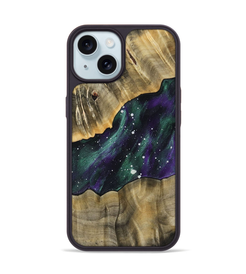 iPhone 15 Wood Phone Case - Finley (Cosmos, 767217)