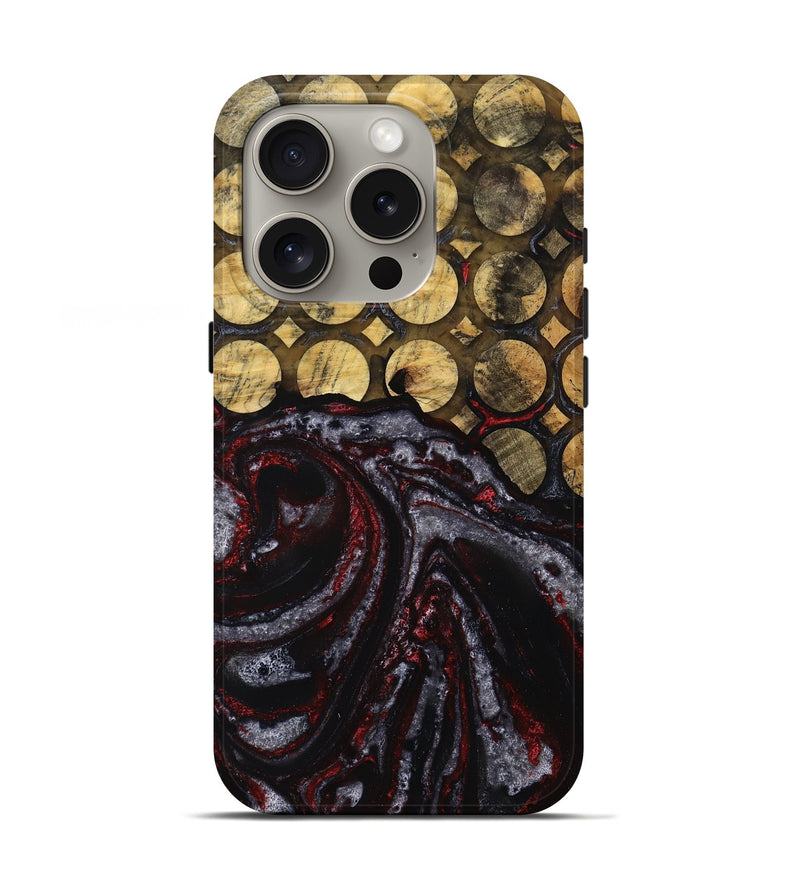 iPhone 16 Pro Wood Live Edge Phone Case - Loraine (Pattern, 767327)