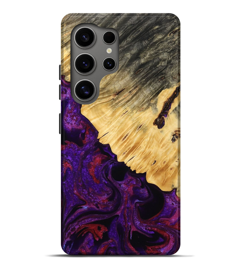 Galaxy S25 Ultra Wood Live Edge Phone Case - Claire (Purple, 767341)