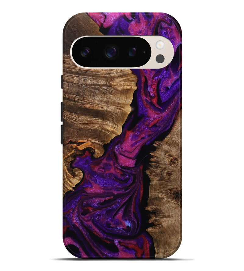 Pixel 9 Pro XL Wood Live Edge Phone Case - Barbara (Purple, 767343)