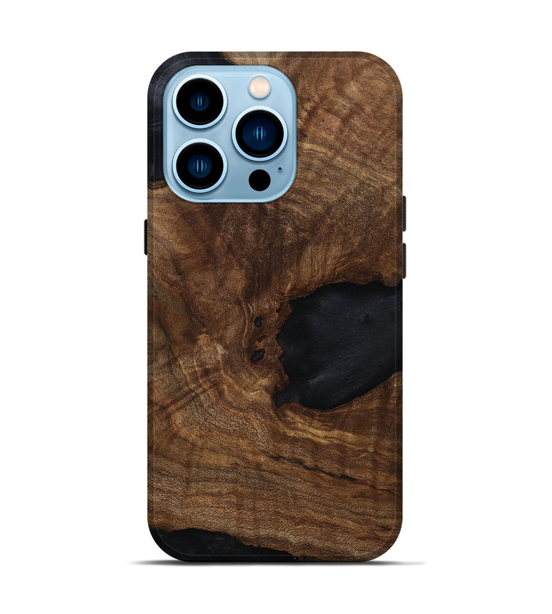 iPhone 14 Pro Wood Live Edge Phone Case - Sheldon (Wood Burl, 767523)