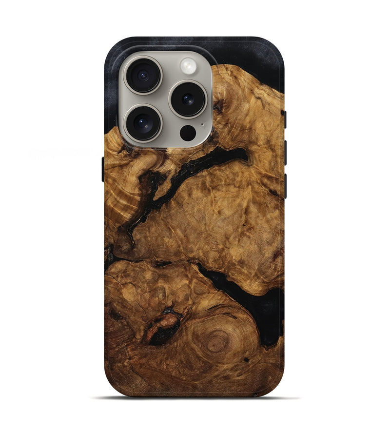 iPhone 16 Pro Wood Live Edge Phone Case - Larry (Wood Burl, 767524)