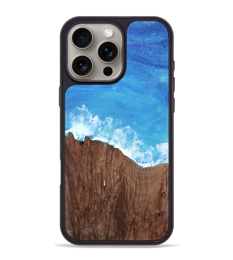 iPhone 16 Pro Max Wood Phone Case - Pink (Coastal, 767694)