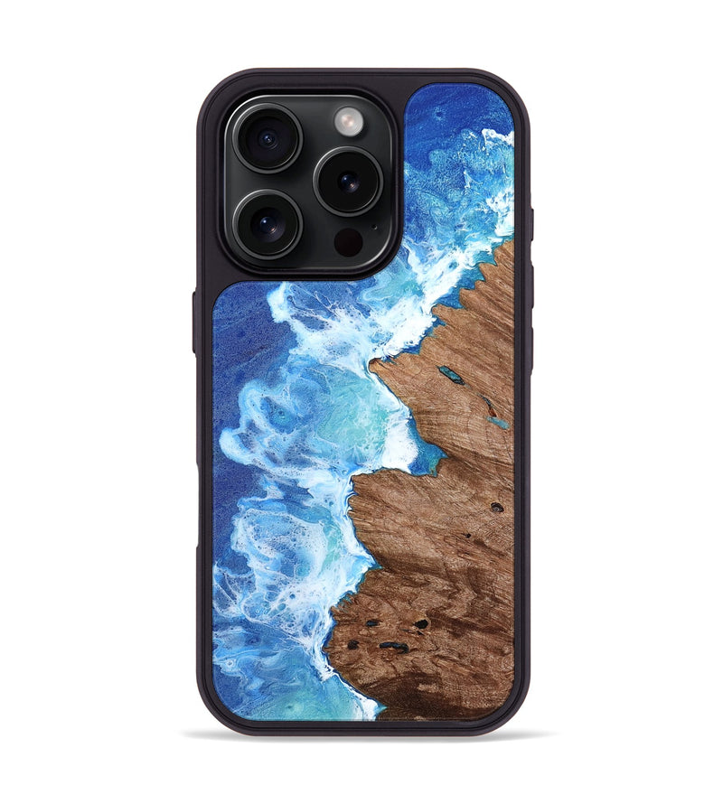 iPhone 16 Pro Wood Phone Case - Doretha (Coastal, 767697)
