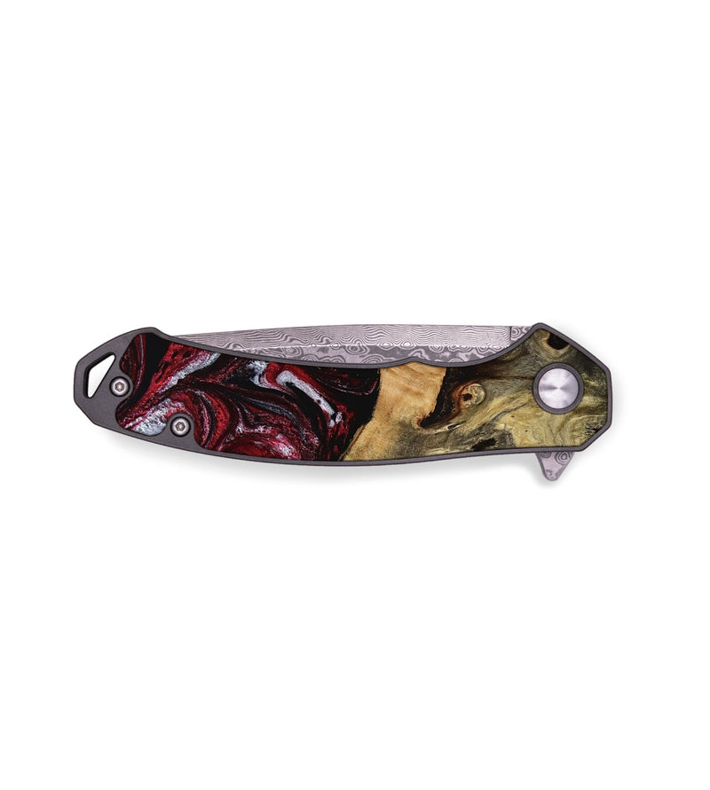 EDC Wood Pocket Knife - Alonso (Red, 767854)