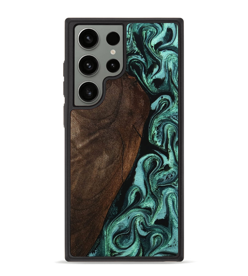 Galaxy S23 Ultra Wood Phone Case - Camille (Green, 767901)