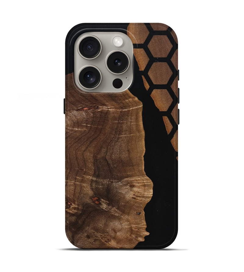 iPhone 16 Pro Wood Live Edge Phone Case - Bettye (Wood Burl, 768046)