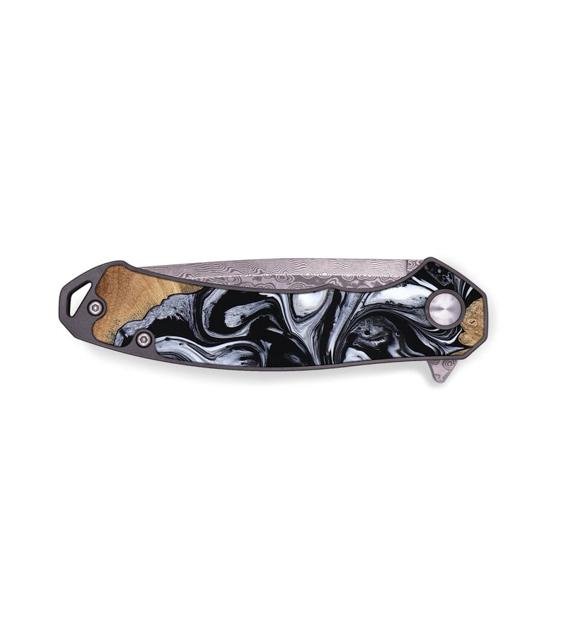 EDC Wood Pocket Knife - Warner (Black & White, 768122)