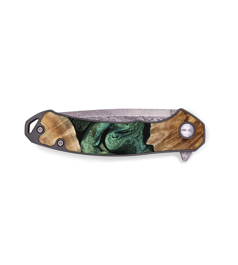 EDC Wood Pocket Knife - Stefani (Green, 768145)