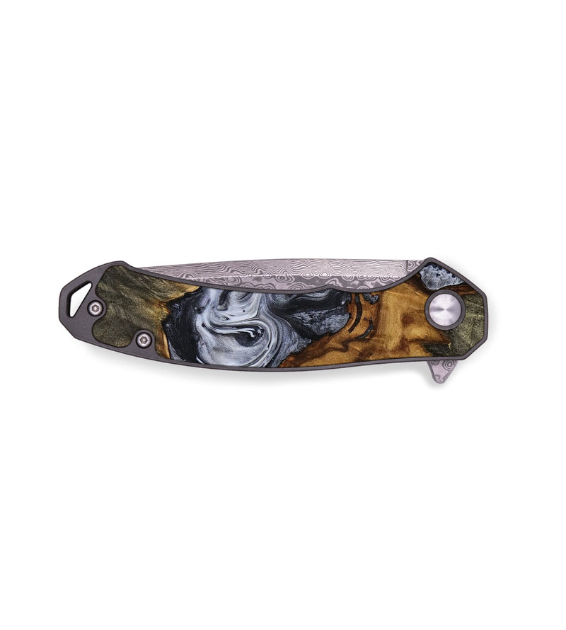 EDC Wood Pocket Knife - Payten (Black & White, 768146)