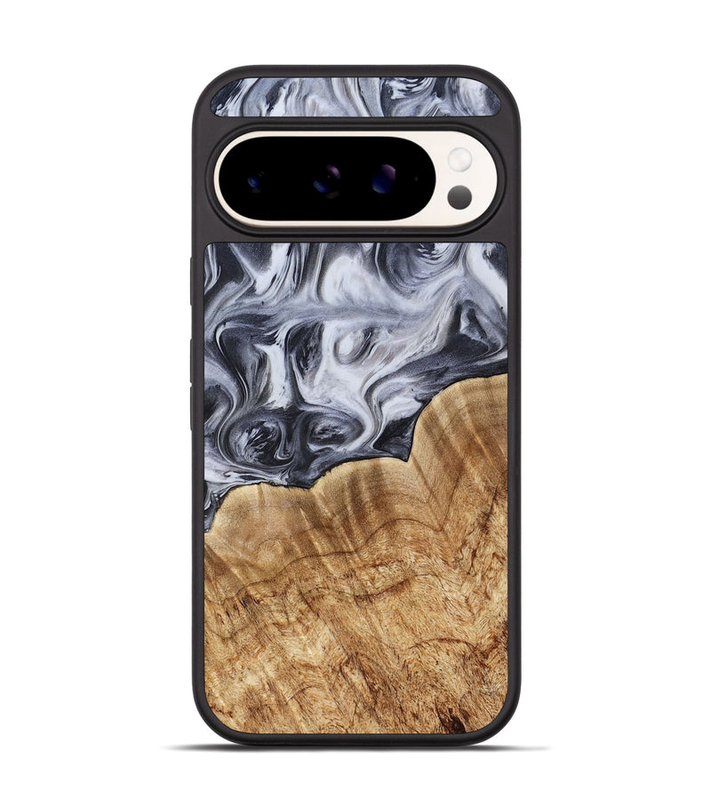 Pixel 9 Wood Phone Case - Yamilet (Black & White, 768162)