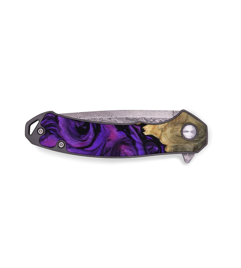 EDC Wood Pocket Knife - Katy (Purple, 768245)
