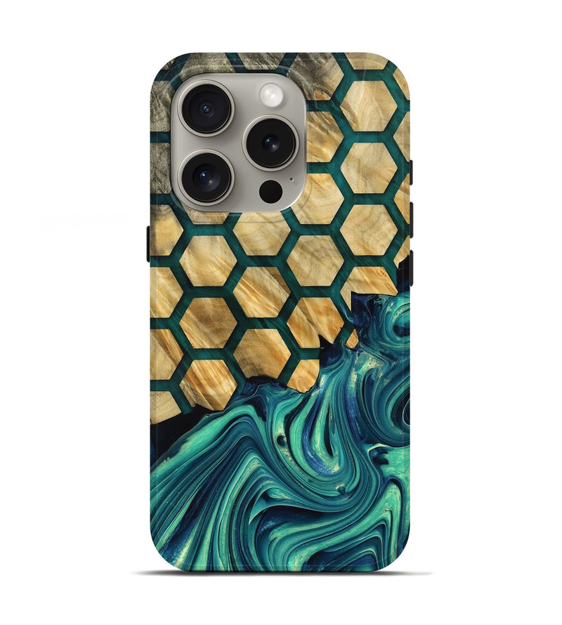 iPhone 16 Pro Wood Live Edge Phone Case - Darion (Pattern, 768267)