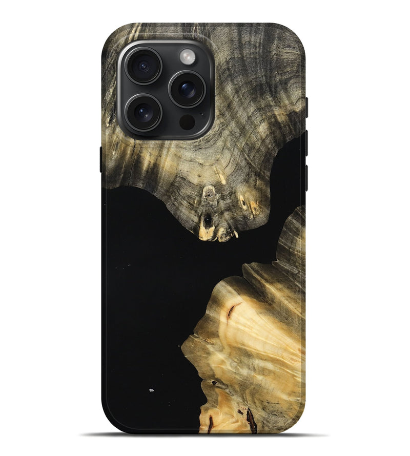 iPhone 16 Pro Max Wood Live Edge Phone Case - Semaj (Wood Burl, 768272)
