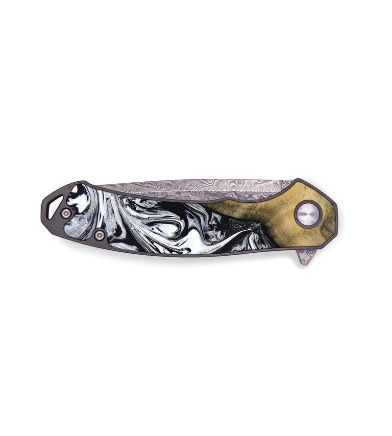 EDC Wood Pocket Knife - Candida (Black & White, 768385)