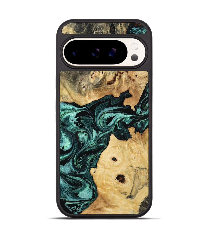 Pixel 9 Wood Phone Case - Ariyah (Green, 768444)