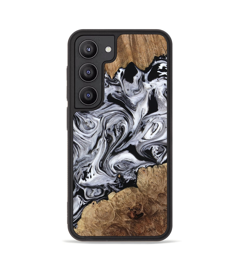 Galaxy S23 Wood Phone Case - Maynard (Black & White, 768529)