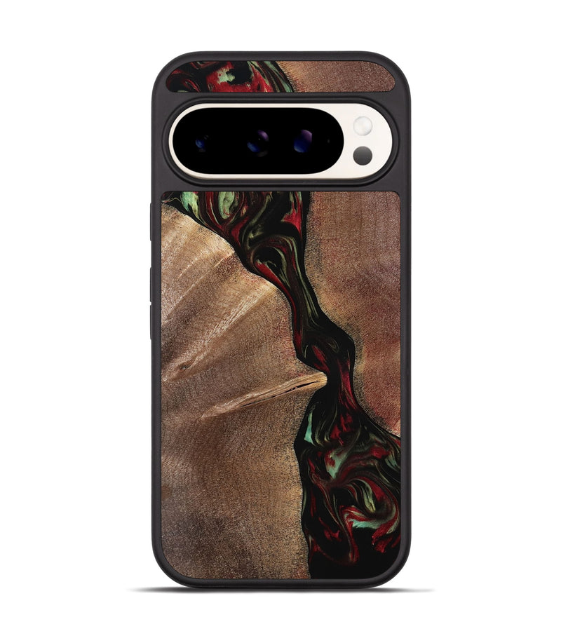 Pixel 9 Wood Phone Case - Aracely (Red, 768554)