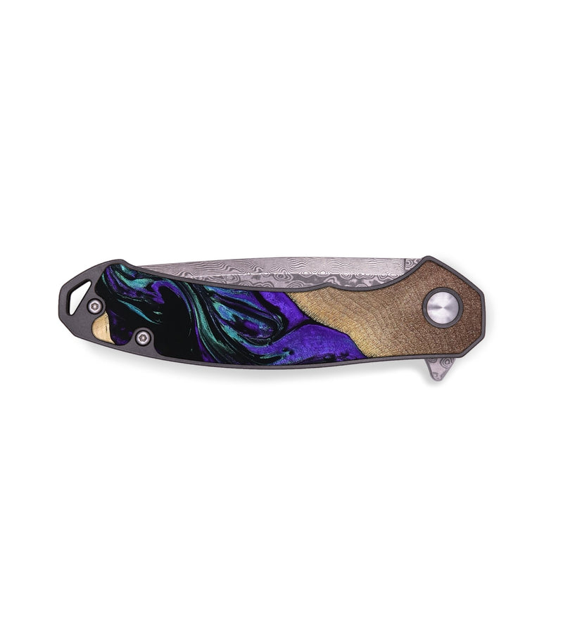 EDC Wood Pocket Knife - Vivian (Purple, 768578)