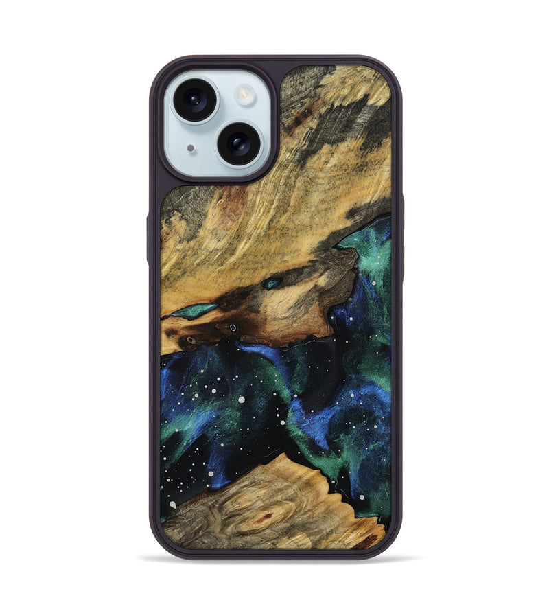 iPhone 15 Wood Phone Case - Vihaan (Cosmos, 768609)