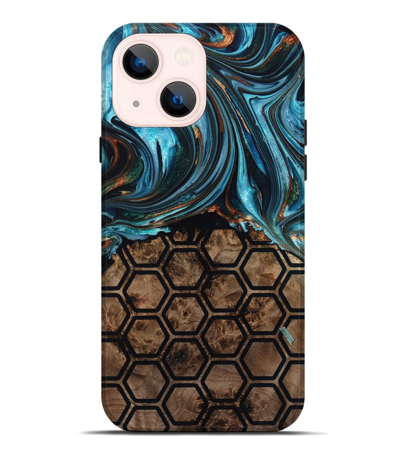 iPhone 14 Plus Wood Live Edge Phone Case - Garret (Pattern, 768627)