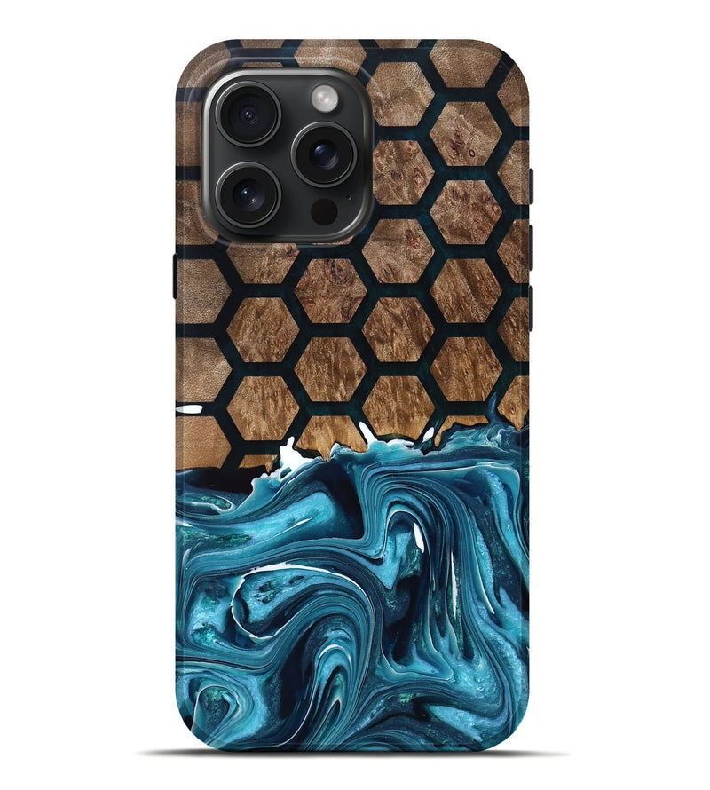 iPhone 16 Pro Max Wood Live Edge Phone Case - Cleve (Pattern, 768628)