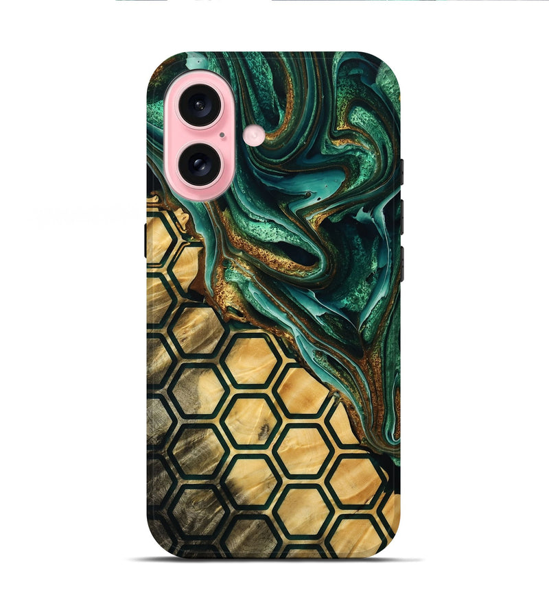 iPhone 16 Wood Live Edge Phone Case - Chace (Pattern, 768629)
