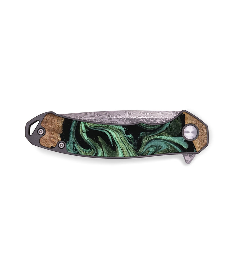 EDC Wood Pocket Knife - Tammy (Green, 768796)