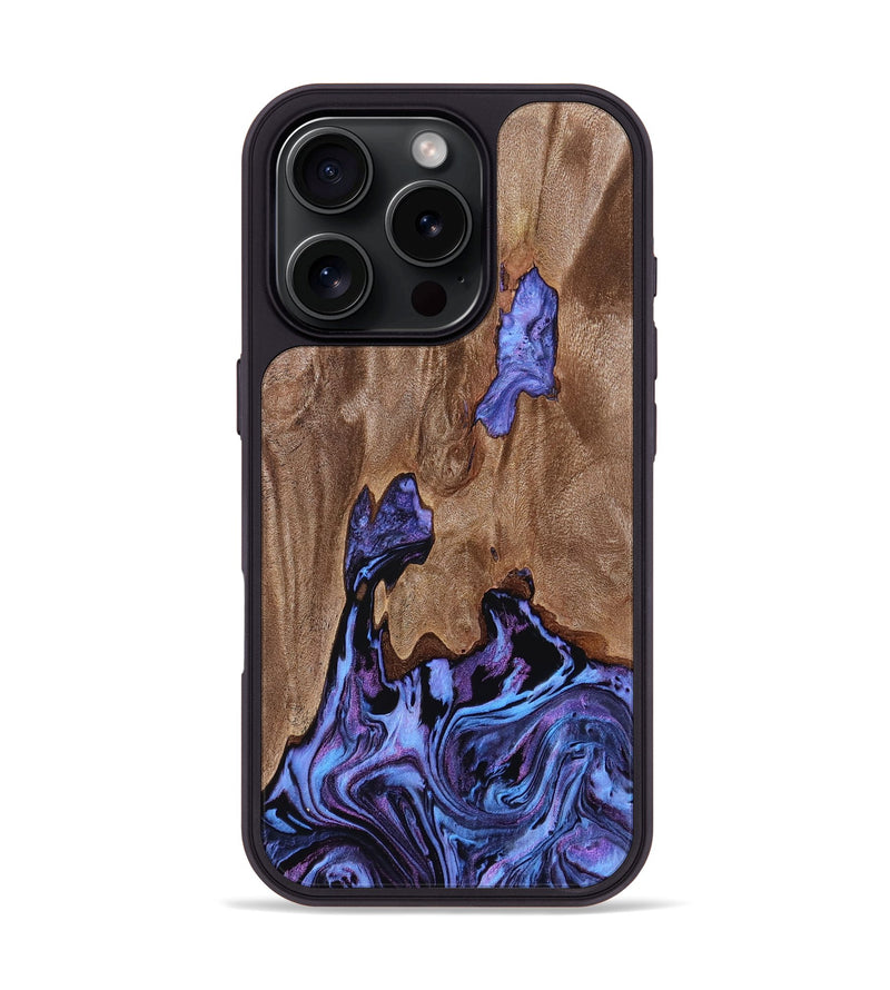 iPhone 16 Pro Wood Phone Case - Diann (Purple, 768887)