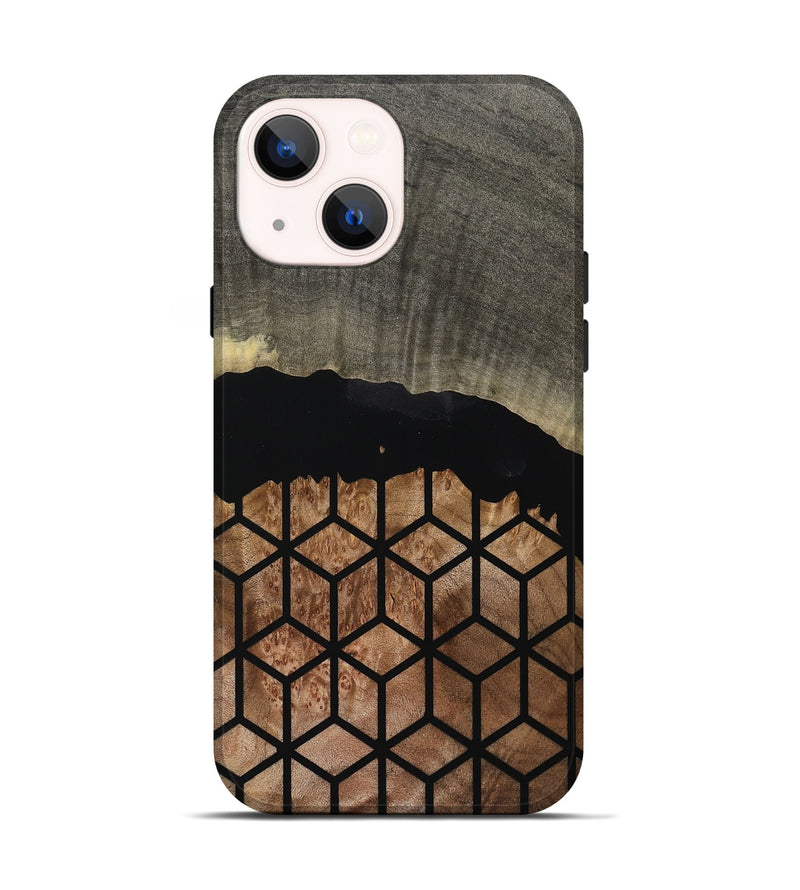 iPhone 14 Wood Live Edge Phone Case - Calvin (Pattern, 769226)