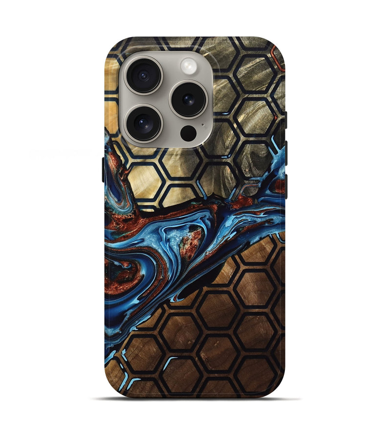 iPhone 16 Pro Wood Live Edge Phone Case - Brock (Pattern, 769230)